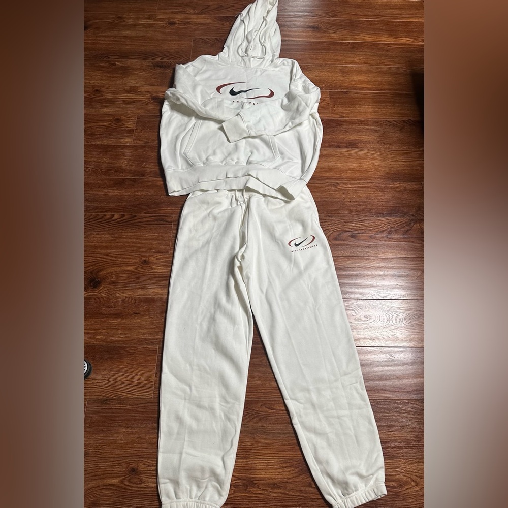 Nike White Women's Jogger Tracksuit Sz. S